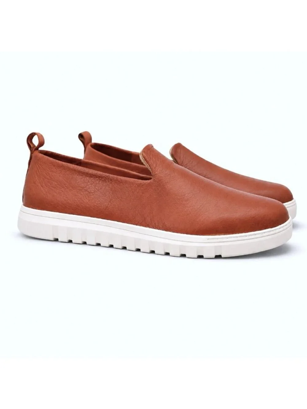Vionic Uptown Willa Supportive Sneaker Tan Leather Slip On Women 12 Loafer